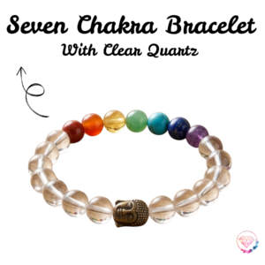 Seven Chakra Bracelet with Clear Quartz