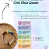 Seven Chakra Bracelet with Clear Quartz