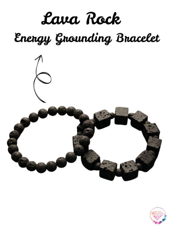Lava Rock Energy Grounding Bracelet (Two Variants)